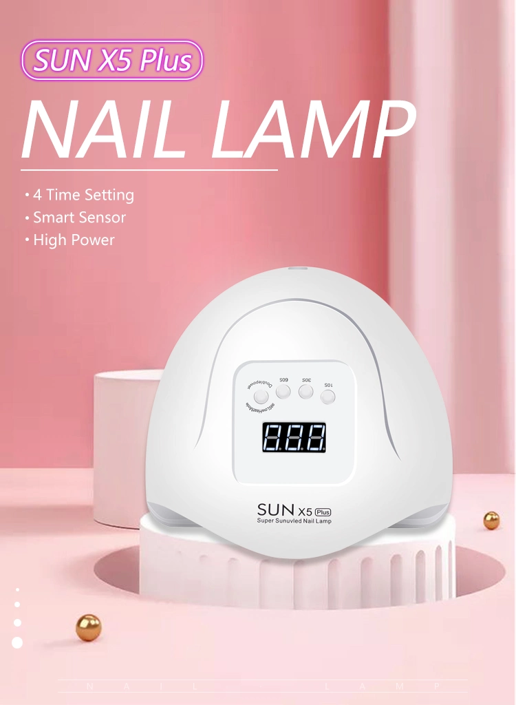 80W Fast Drying LED UV Light Dryer for Nails Gel Polish with 36 Lamp Beads 4 Timer Setting LCD Touch Display Screen Auto Sensor Professional Nail Light