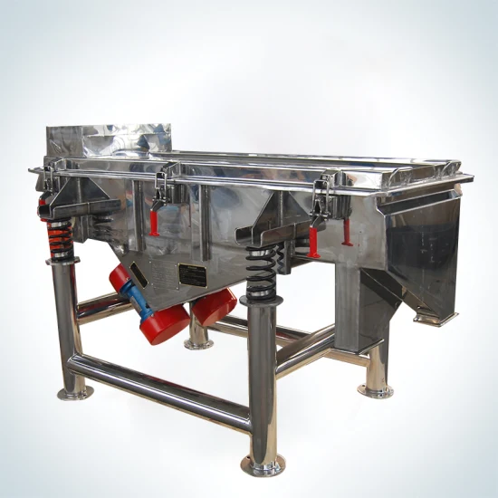 Industrial Vibrating Separator Rice Bran Grading Sieve Linear Screen Vibration Sieving Machine